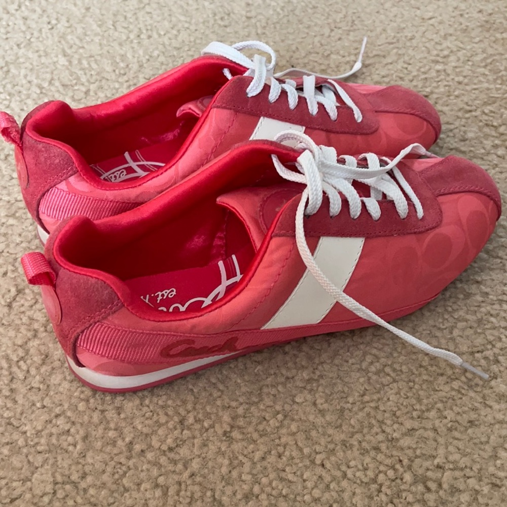 Pink Women’s Coach Sneakers Size 9 EUC